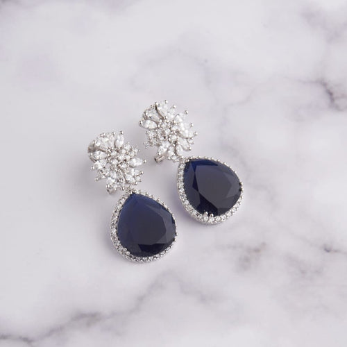 Blossom Earrings - Blue