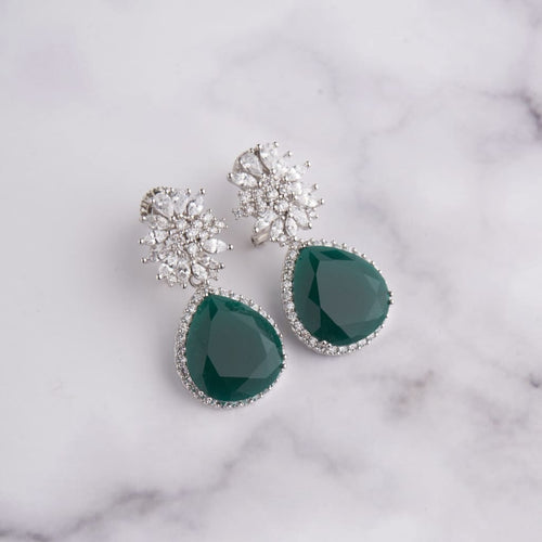 Blossom Earrings - Green