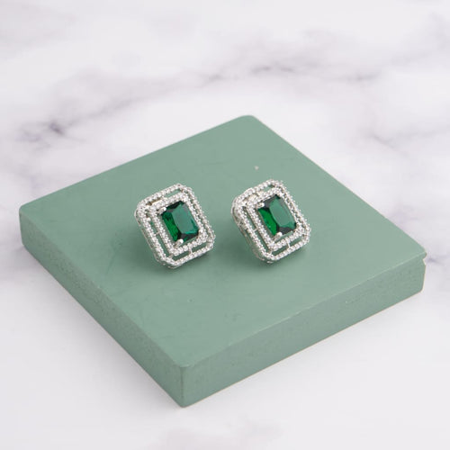 Calix Earrings - Green