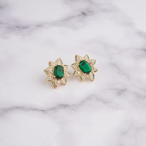Cassia Earrings - Green