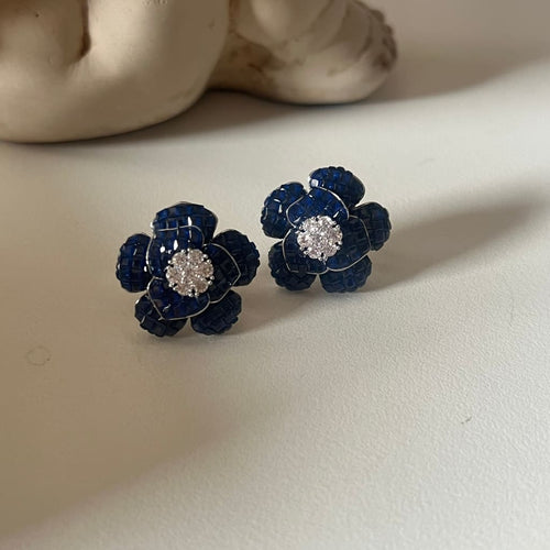Mayrose Earrings - Blue