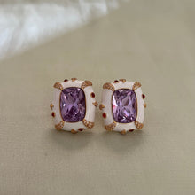 Load image into Gallery viewer, Rivi Earrings - White Purple
