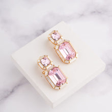 Load image into Gallery viewer, Wyn Earrings - White - Pink
