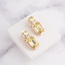 Load image into Gallery viewer, Wyn Earrings - White - Yellow
