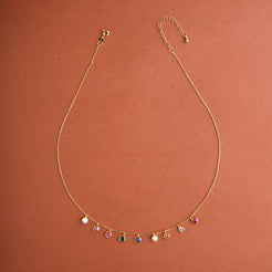 Multi Sora Drop Necklace Mozaati