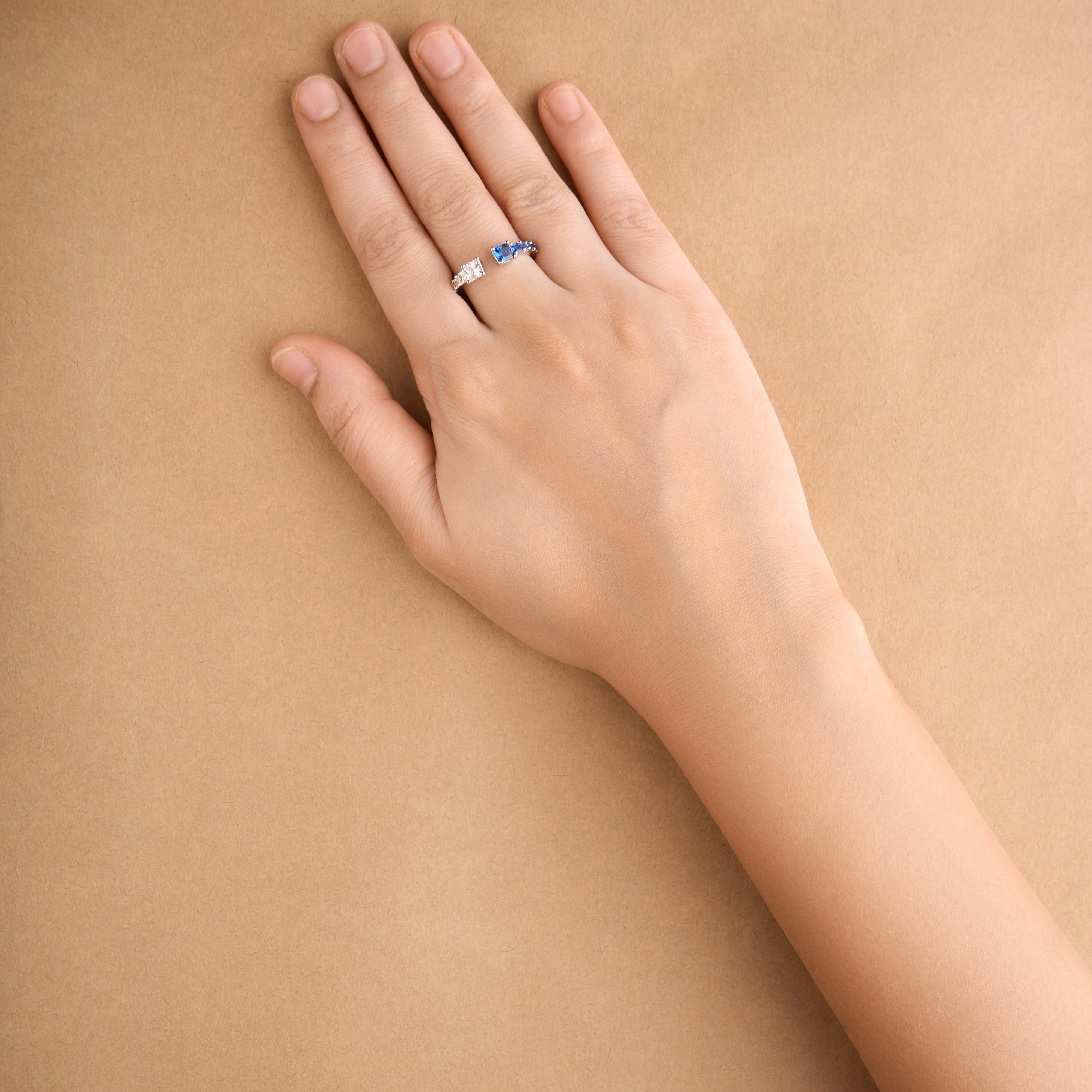 Square Half Ring Mozaati
