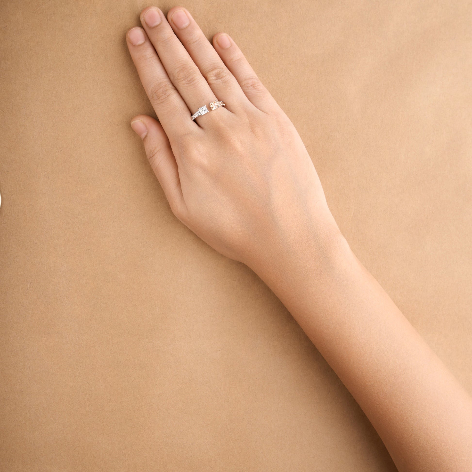 Square Half Ring Mozaati