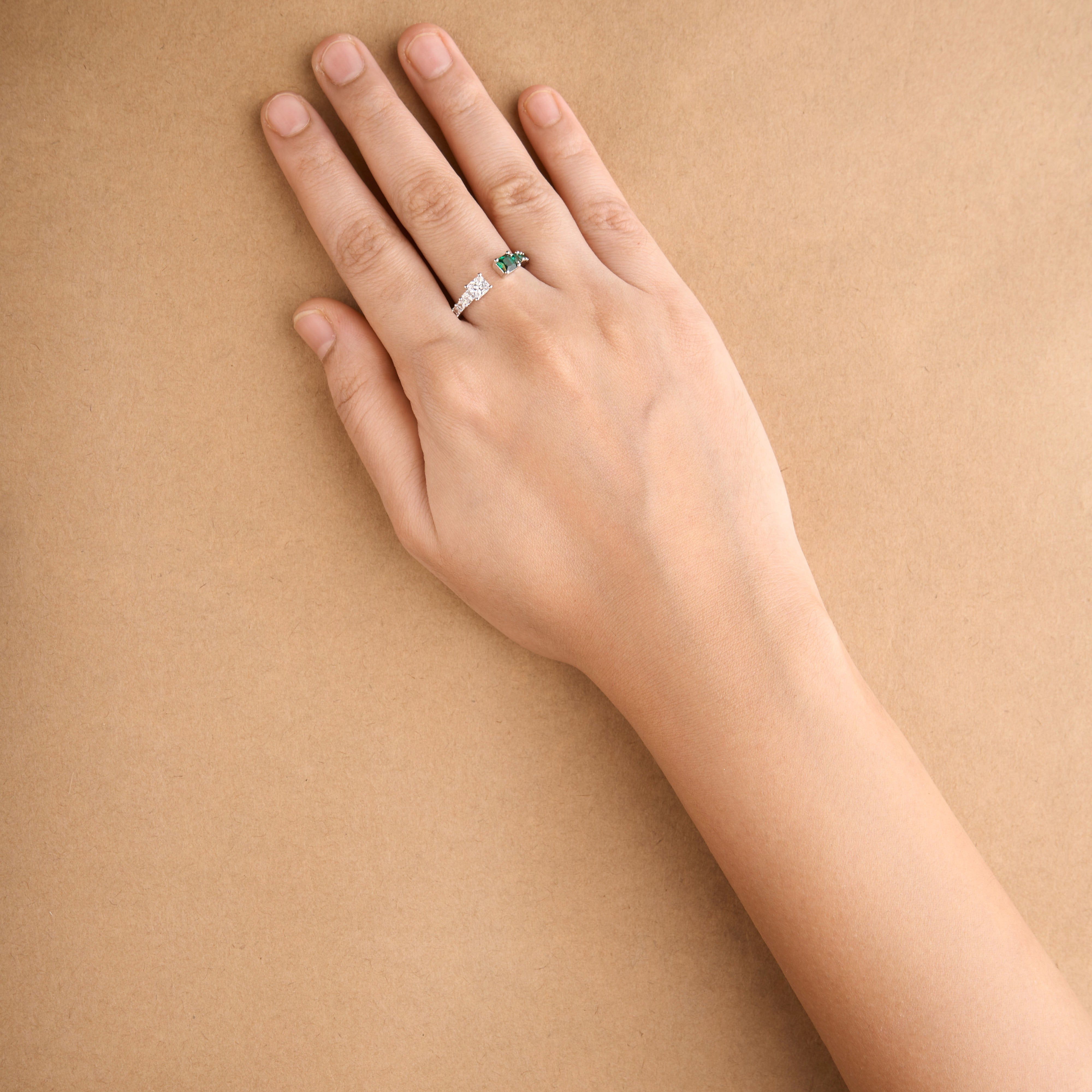 Square Half Ring Mozaati