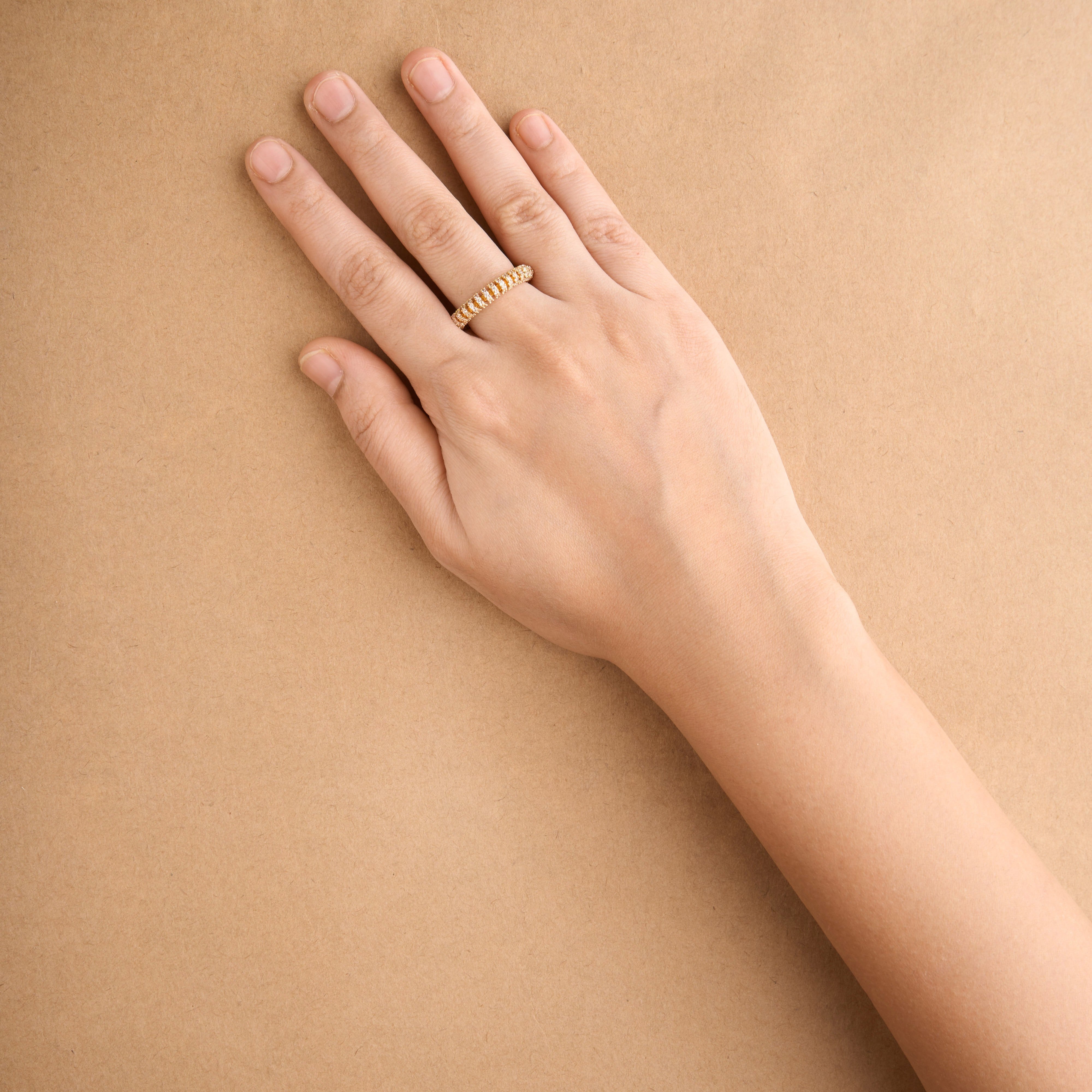 Sprial Band Ring Mozaati