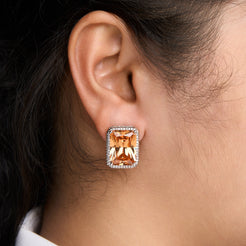 Emerald Baguette Earrings Mozaati