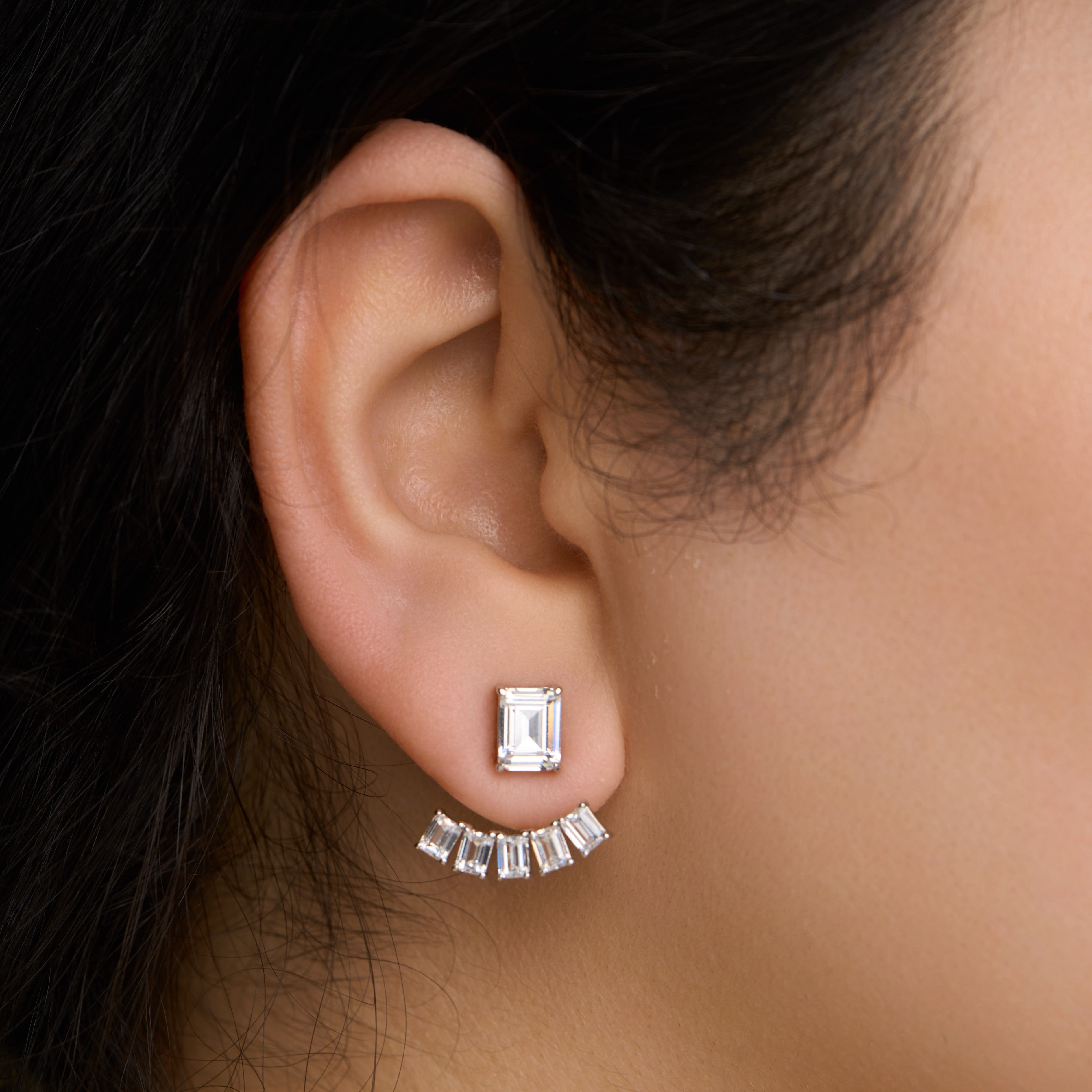 Emerald Lobe Dusters Earrings Mozaati