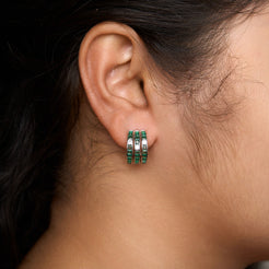 3 line balis Earrings Mozaati
