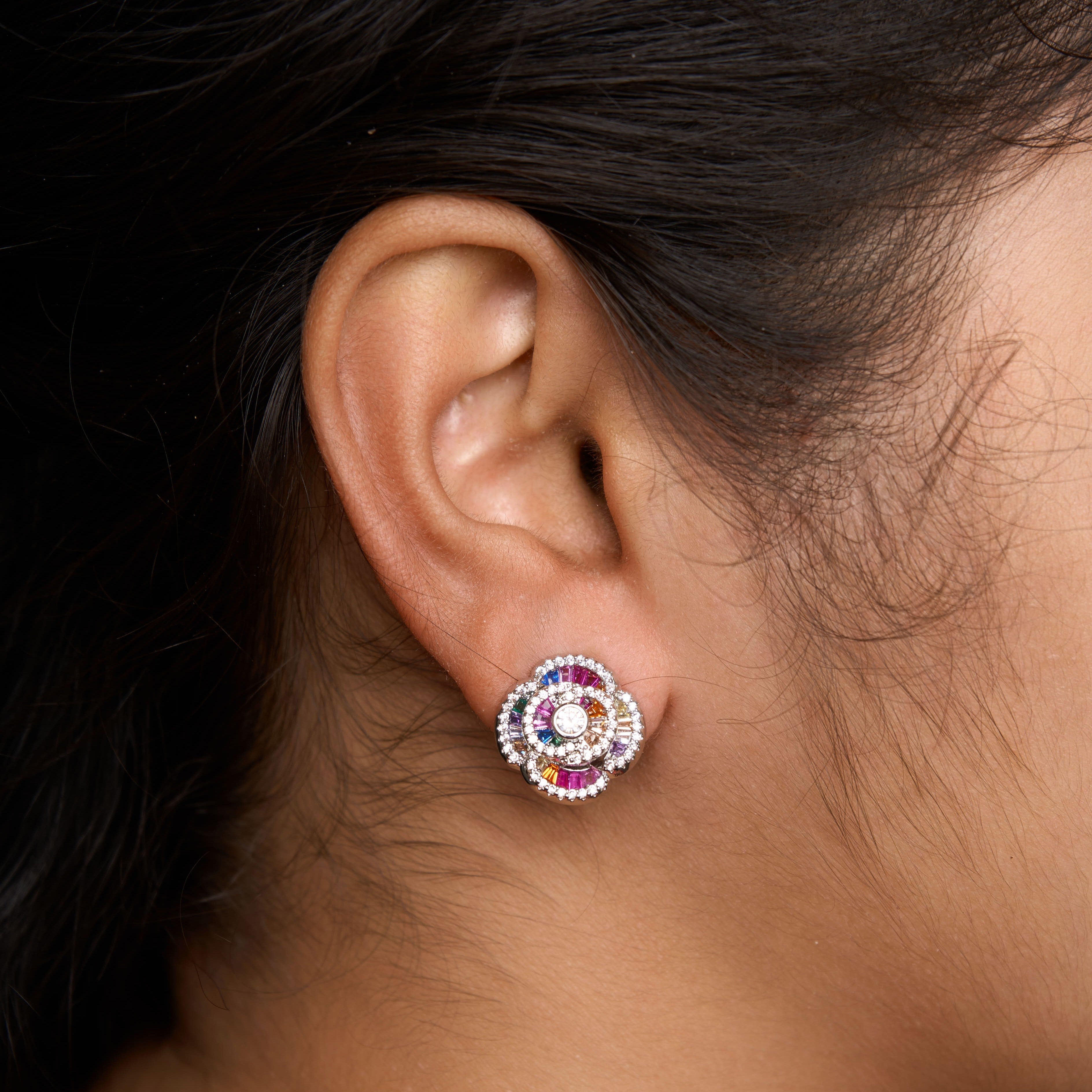 Dainty Rose Earrings Mozaati