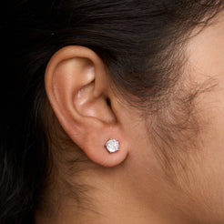 8mm Solitaire Stud Earrings Mozaati