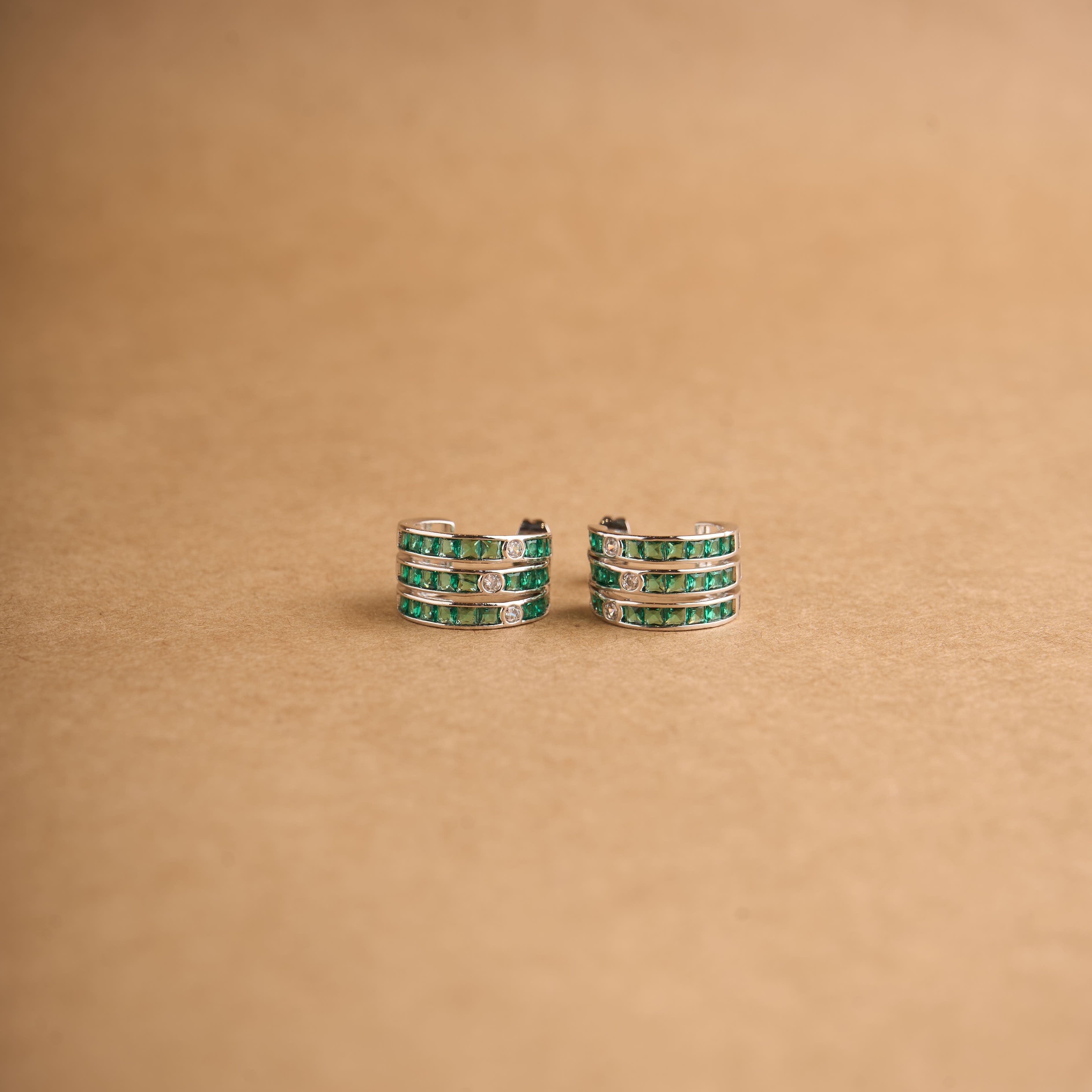 3 line balis Earrings Mozaati