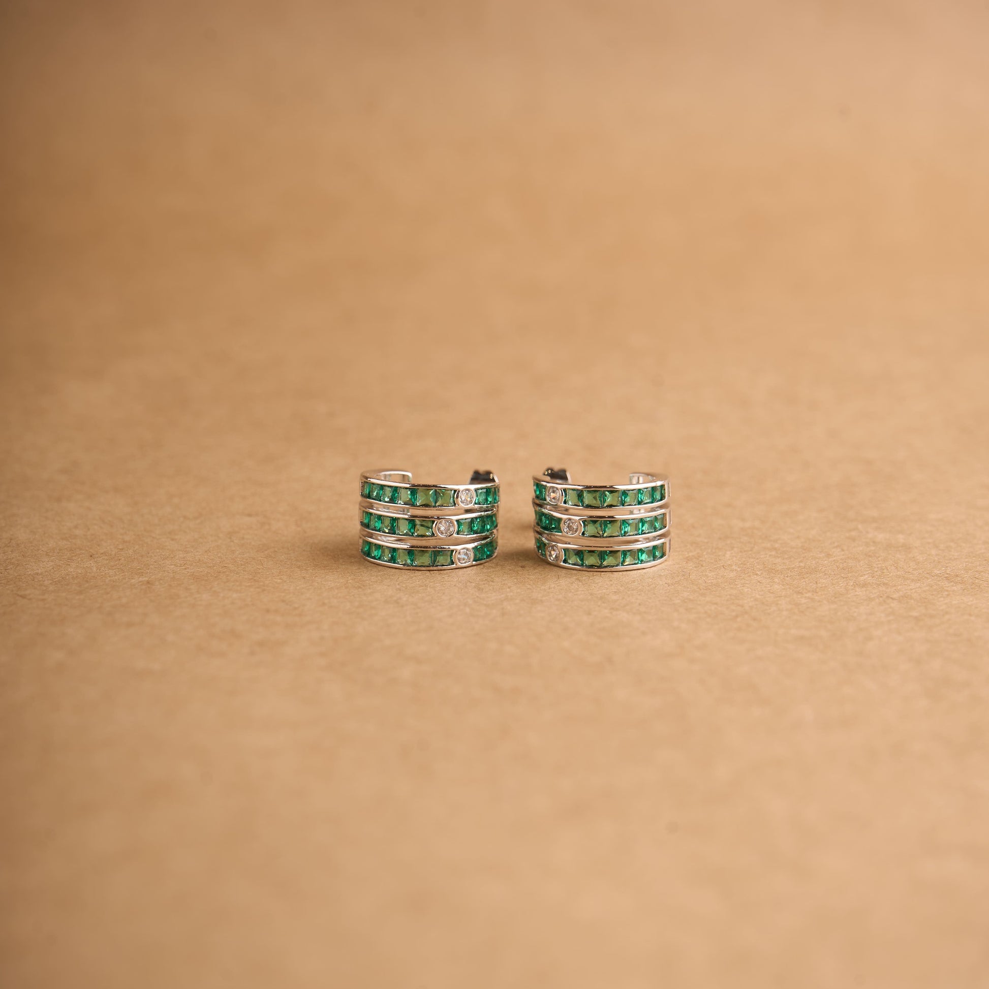 3 line balis Earrings Mozaati