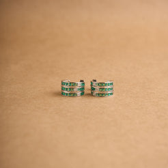 3 line balis Earrings Mozaati