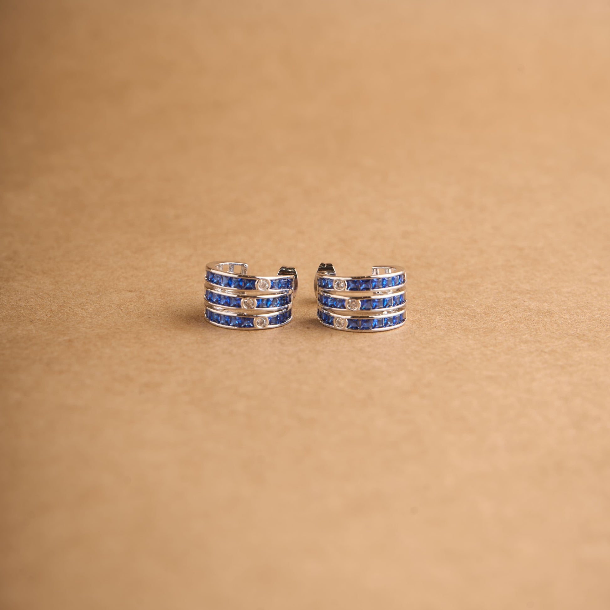 3 line balis Earrings Mozaati