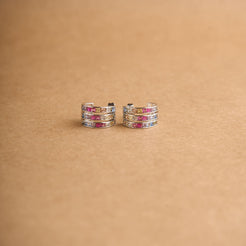 3 line balis Earrings Mozaati