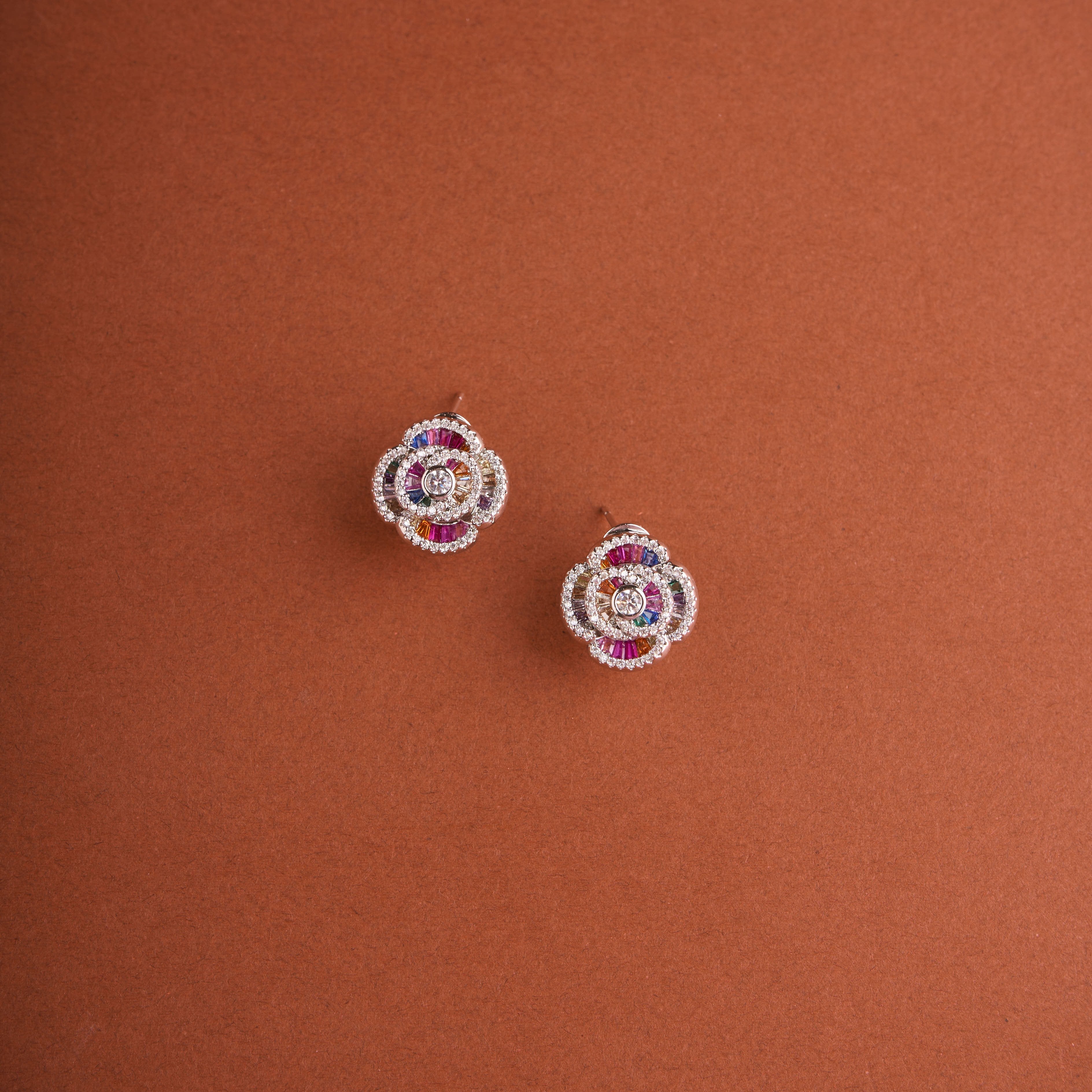 Dainty Rose Earrings Mozaati