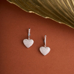 Heart Drop Earrings Mozaati