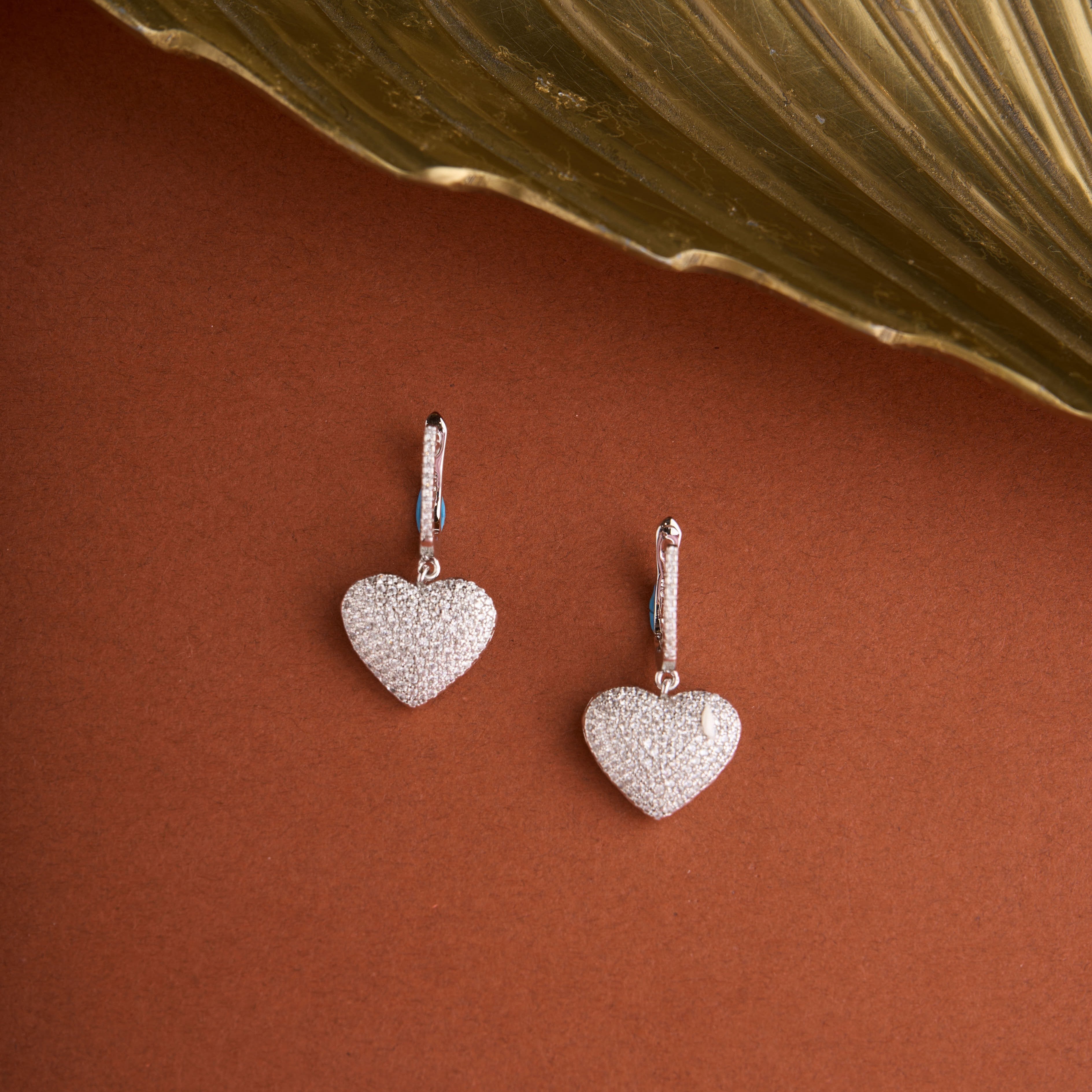 Heart Drop Earrings Mozaati