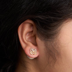 Clover Pearl Earrings Mozaati