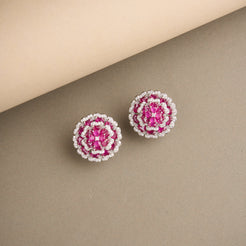 Double Flower Earrings Mozaati