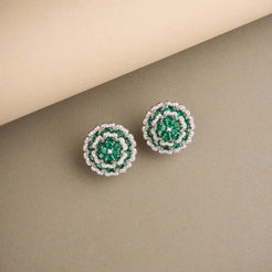 Double Flower Earrings Mozaati