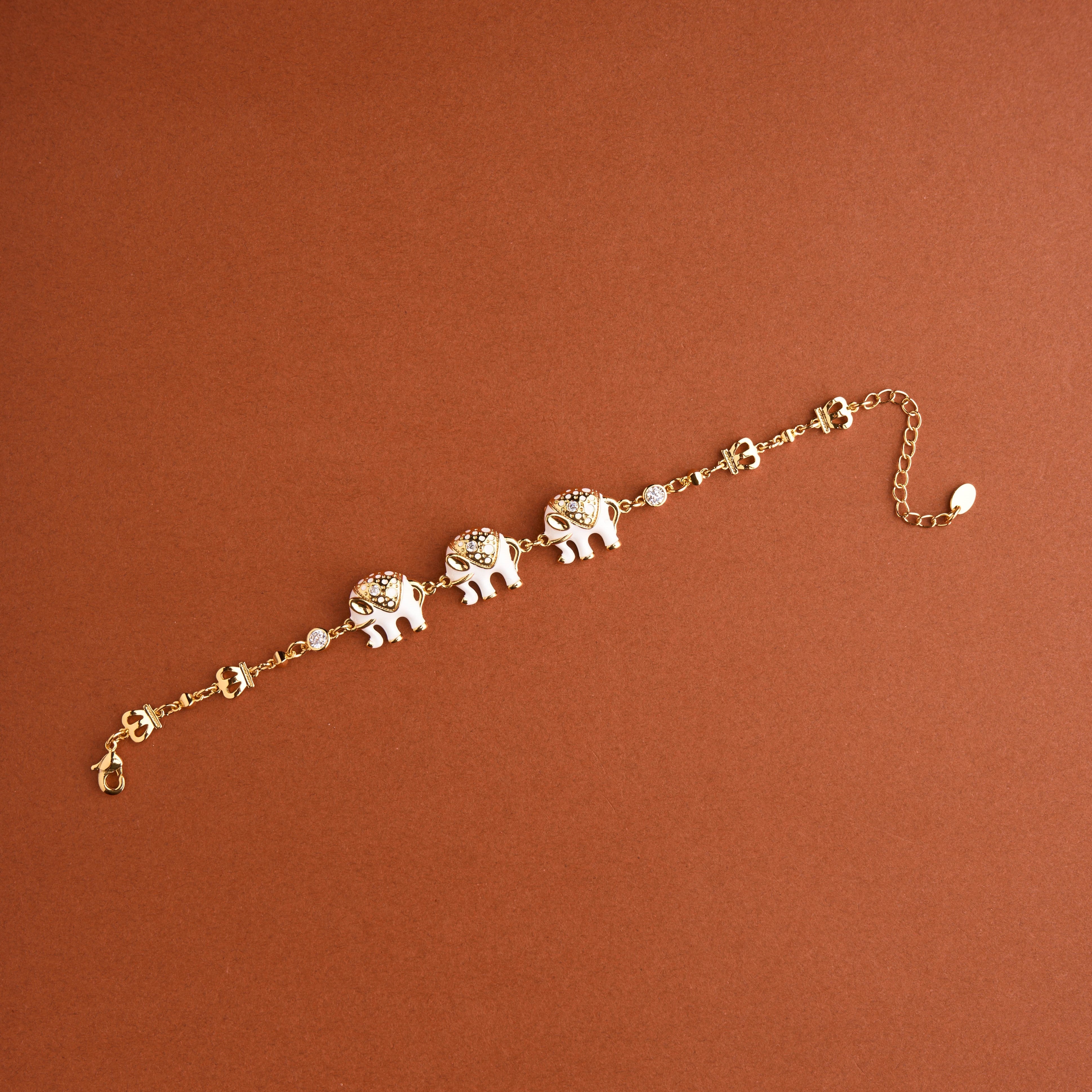 Three Elephant Bracelet Mozaati