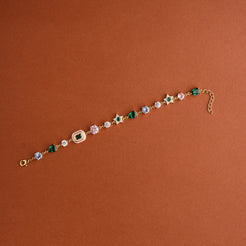 Multi Stone Enamel Bracelet Mozaati