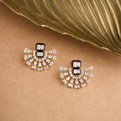Fan Enamel Earrings Mozaati