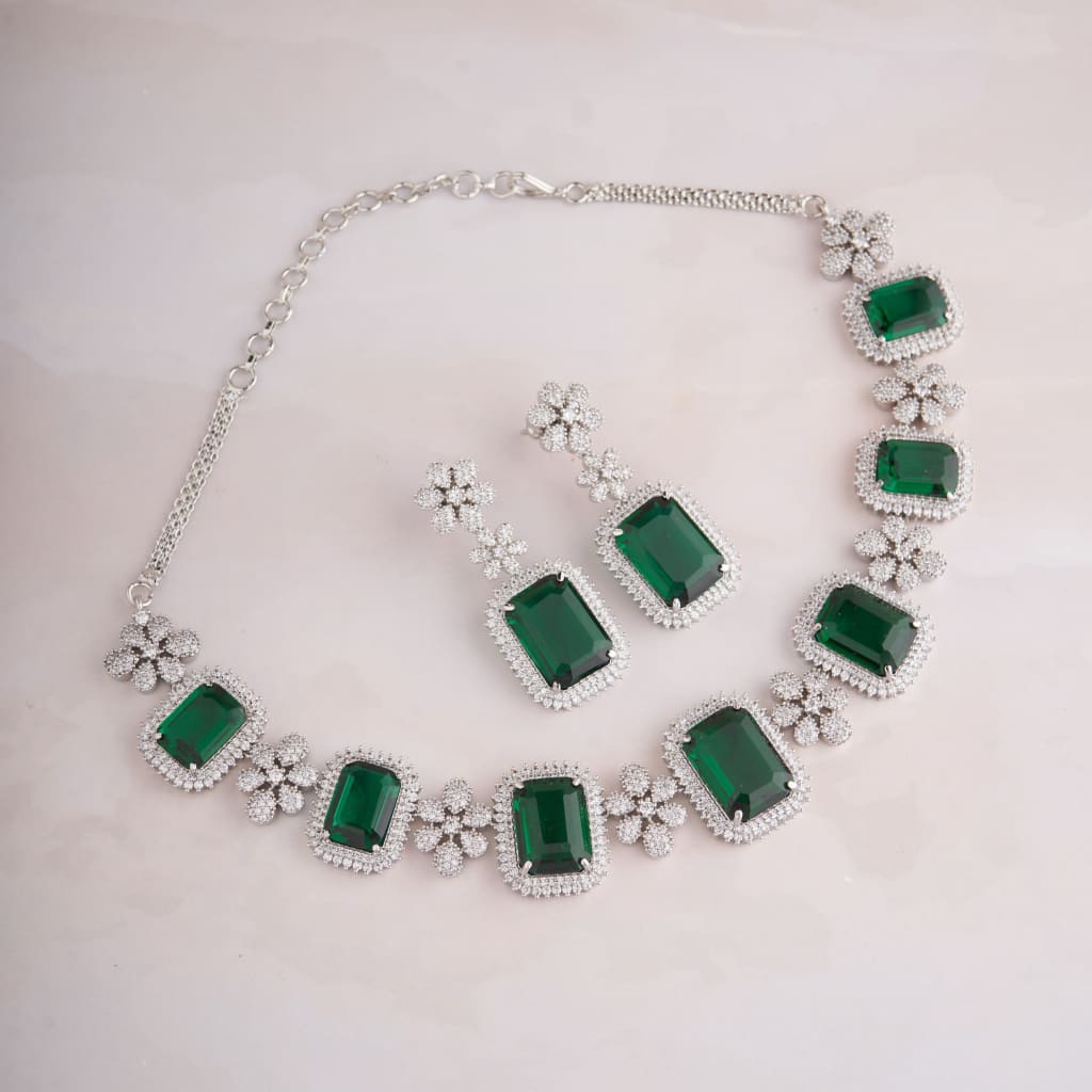 Sansa Necklace Set - Green