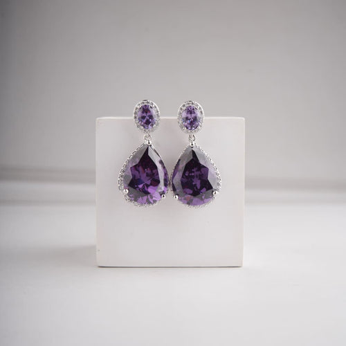 Zuri Maxie Earrings - Purple