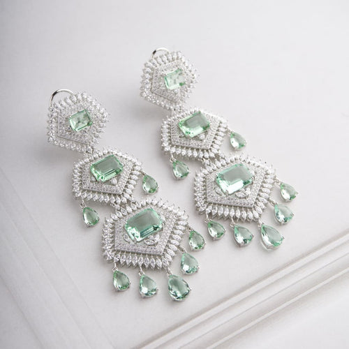 Aiza Earrings - Light Green