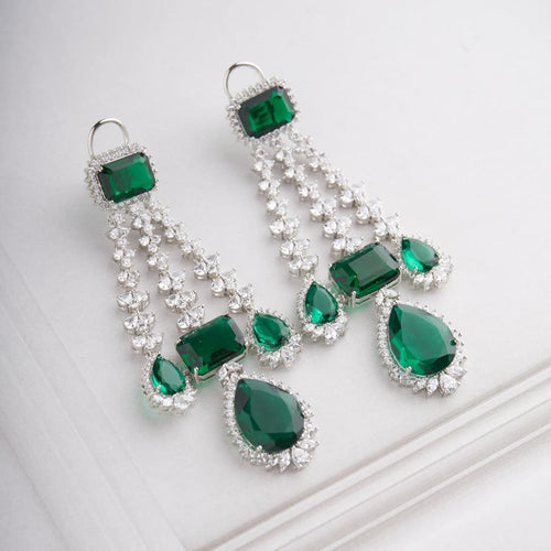 Meera Earrings - Green