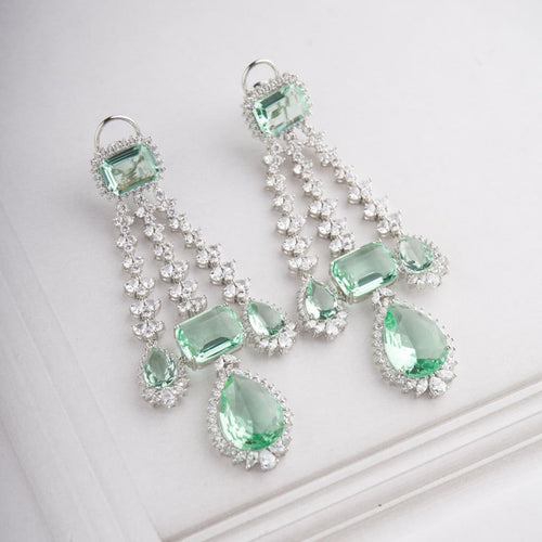 Meera Earrings - Light Green