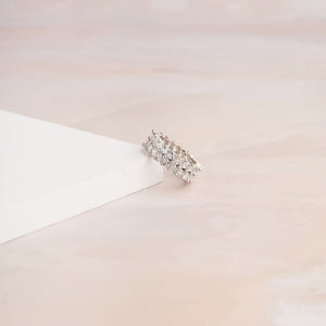 Marquise Eternity Ring - White
