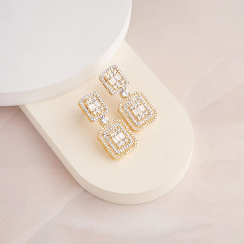 Illusion Earrings - Gold