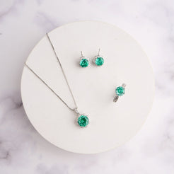 Calvin Pendant Set-Green Mozaati