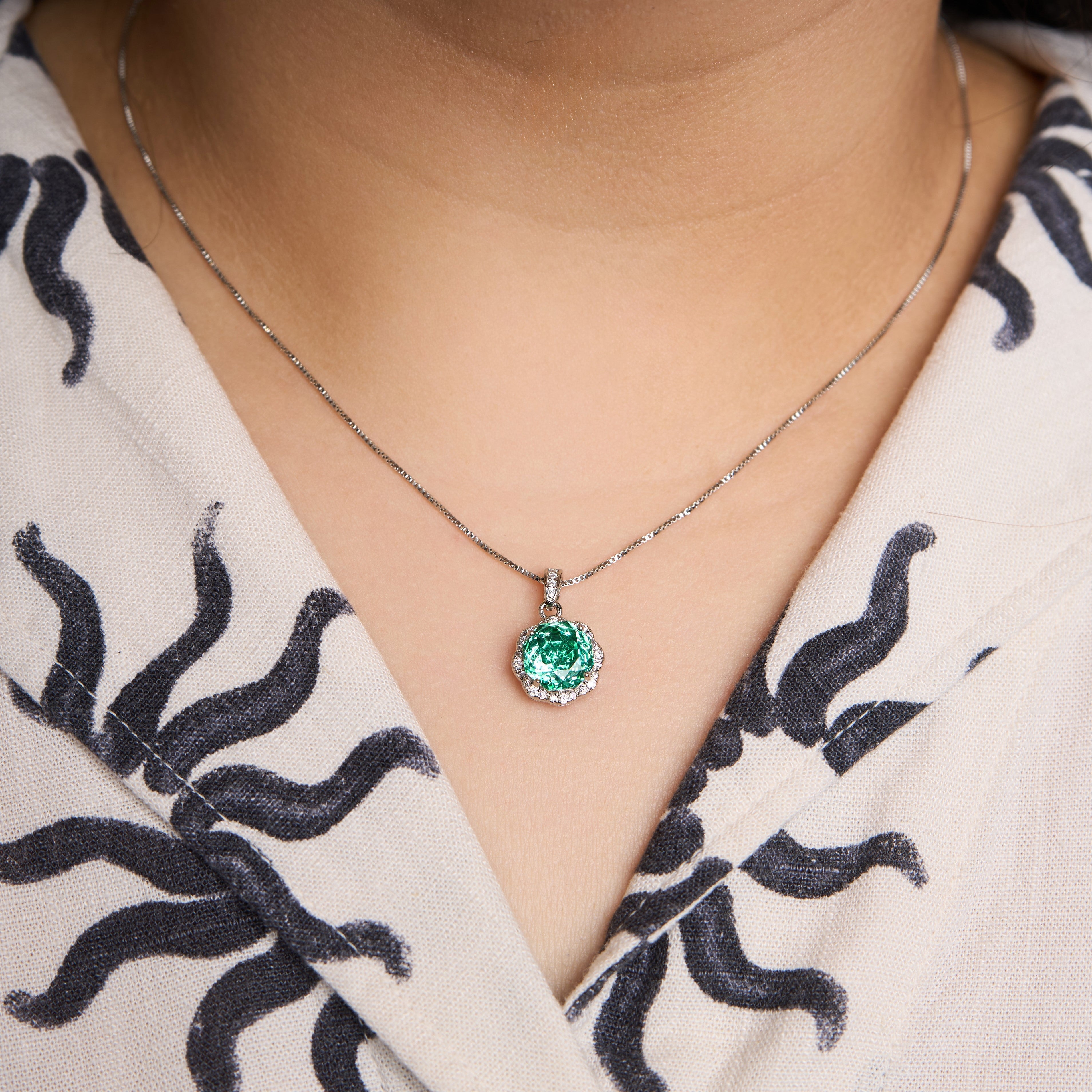 Calvin Pendant Set-Green Mozaati