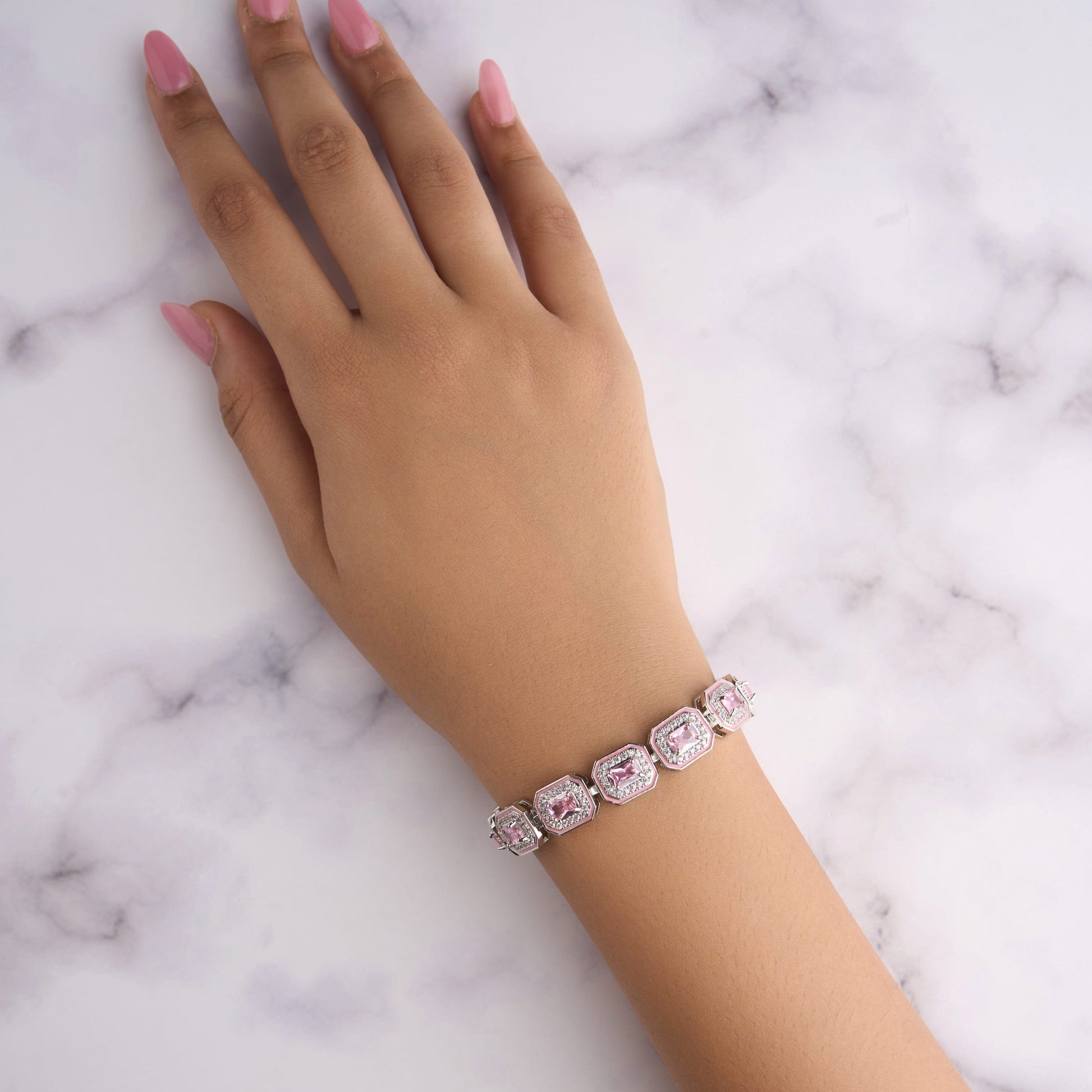 Enamel Rec  Bracelet Mozaati