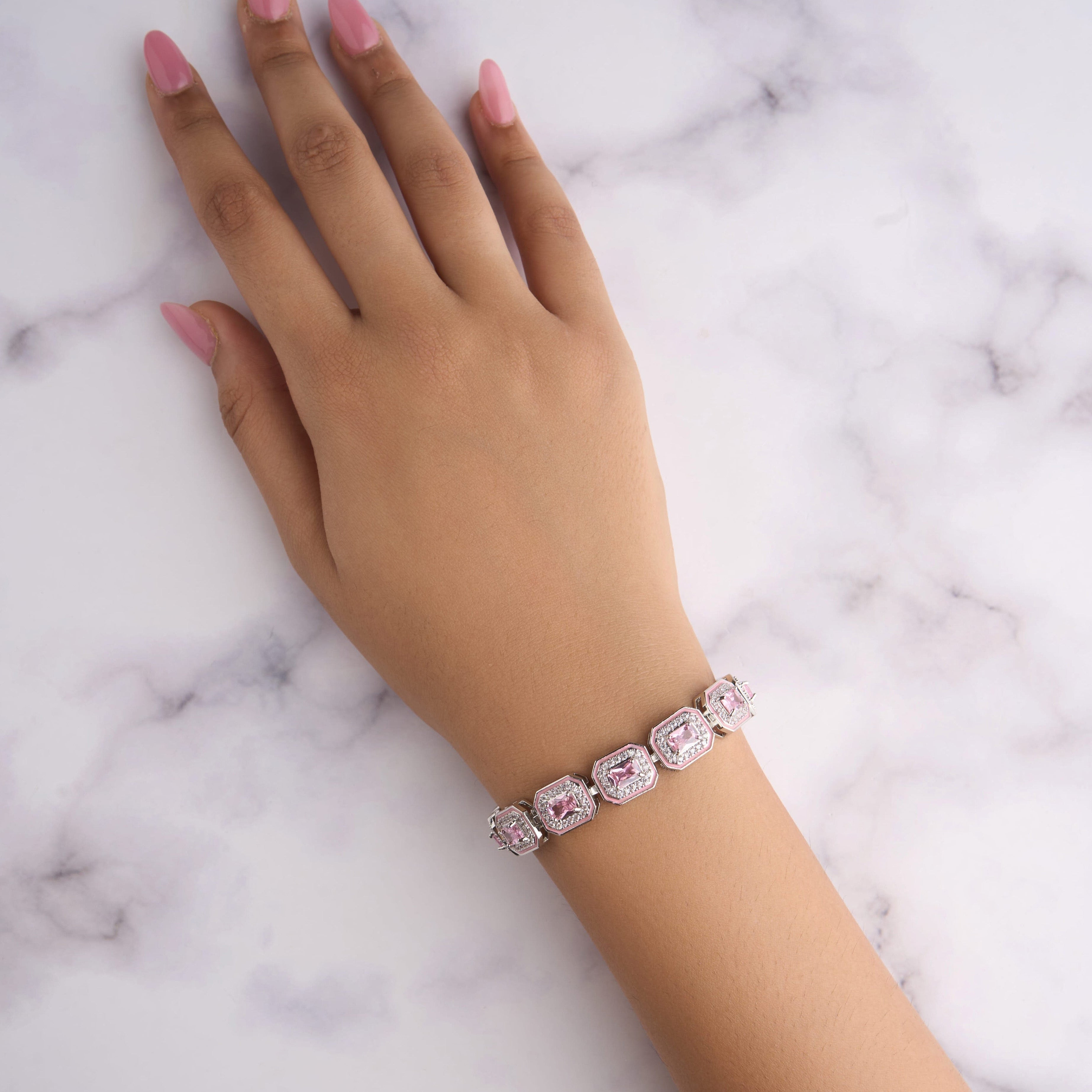 Enamel Rec  Bracelet Mozaati