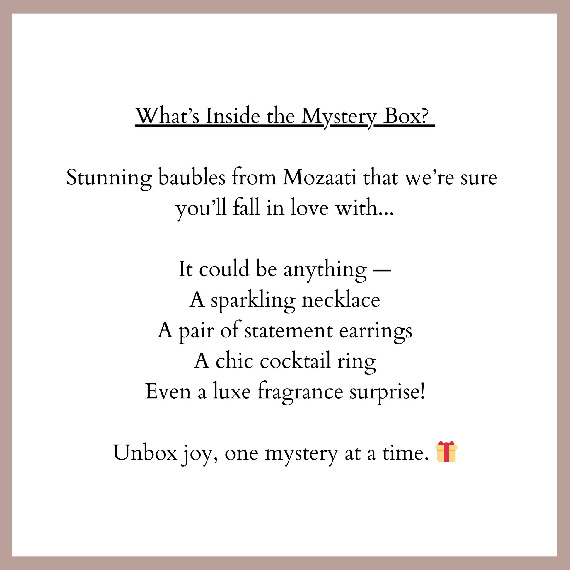Mystery Box Mozaati