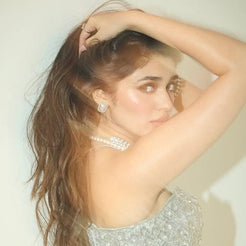 Rec Pearl Earrings Mozaati