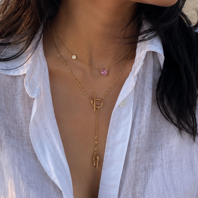 Y O Toggle Necklace Mozaati