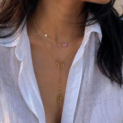 Y O Toggle Necklace Mozaati