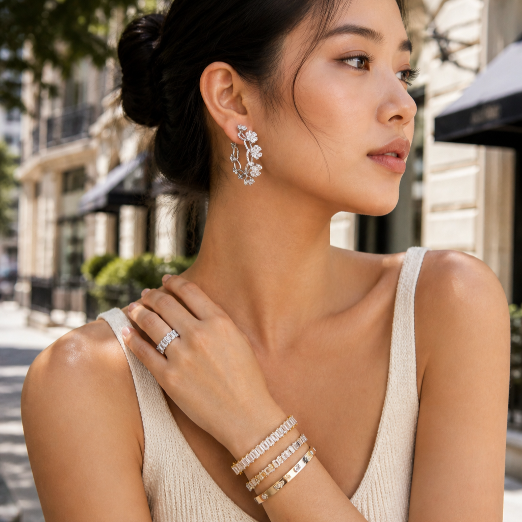 Anemone Hoops Earrings Mozaati