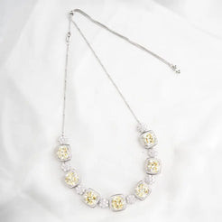 Danya Necklace in Canary Yellow Mozaati