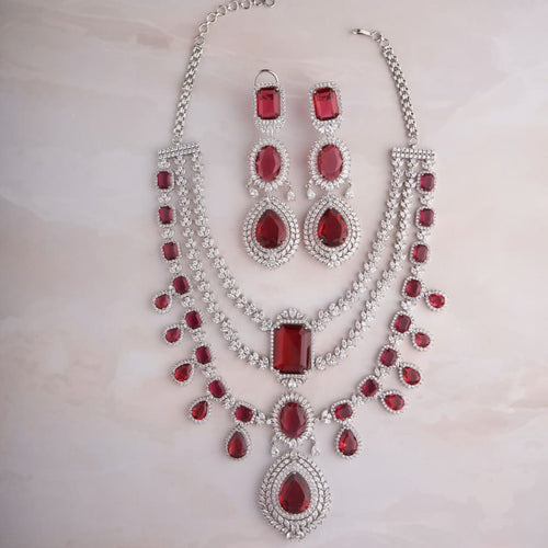 Arpi Necklace Set - Red